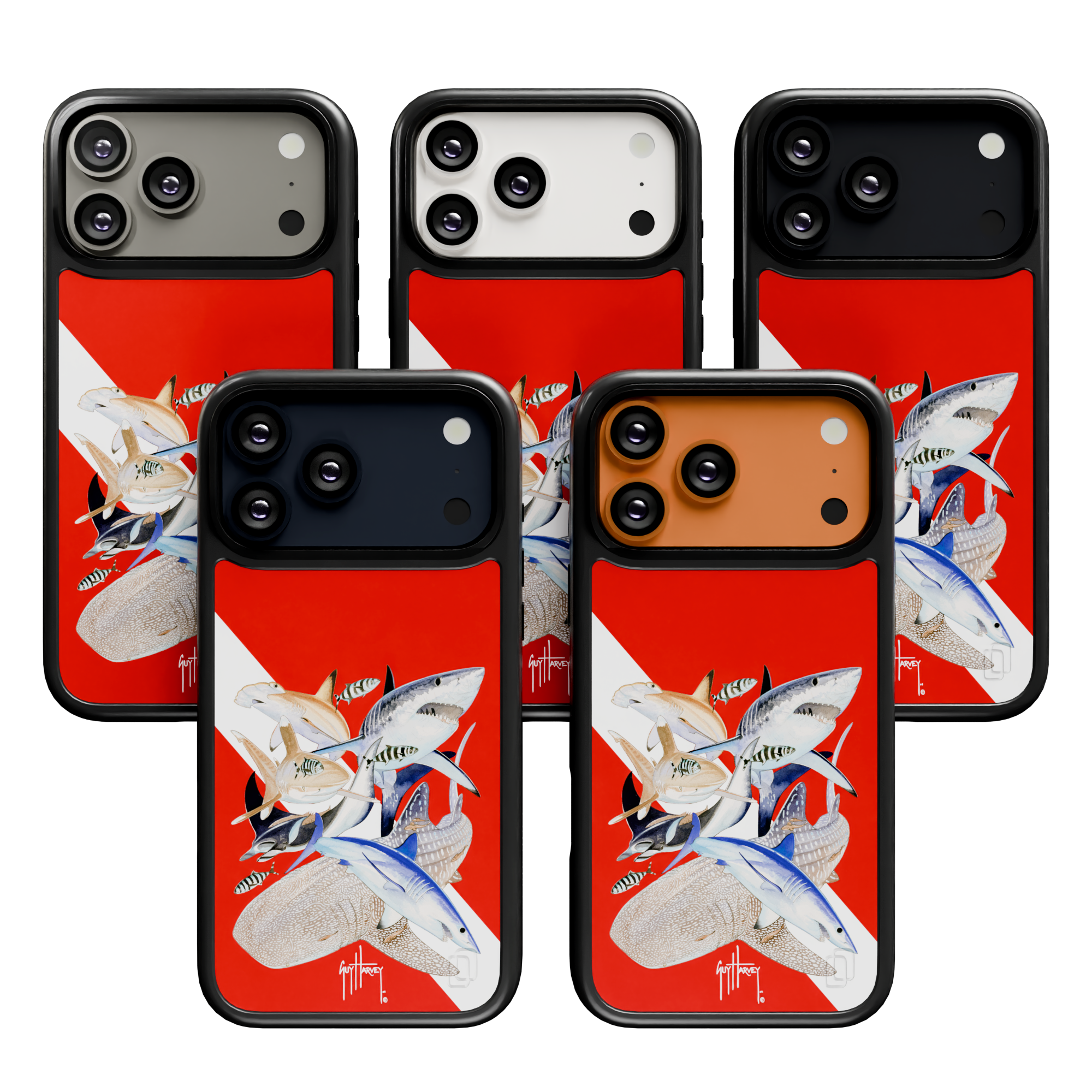 Guy Harvey Collection - Dive Flag for iPhone 17 Series Dive Flag / iPhone 17 Pro Max / Black