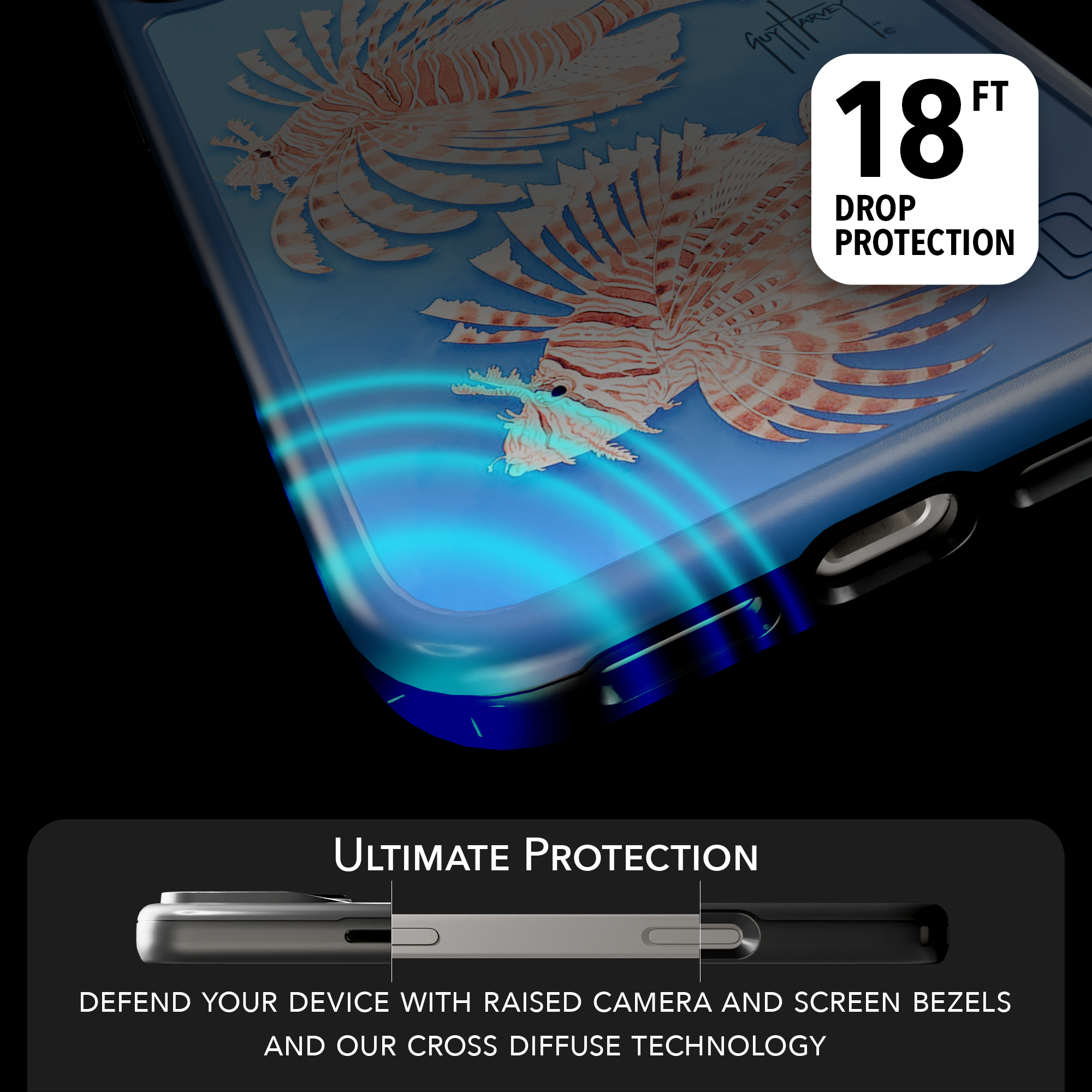 Guy Harvey Collection - Lionfish for iPhone 17 Series Lionfish / iPhone 17 Pro Max / Blue