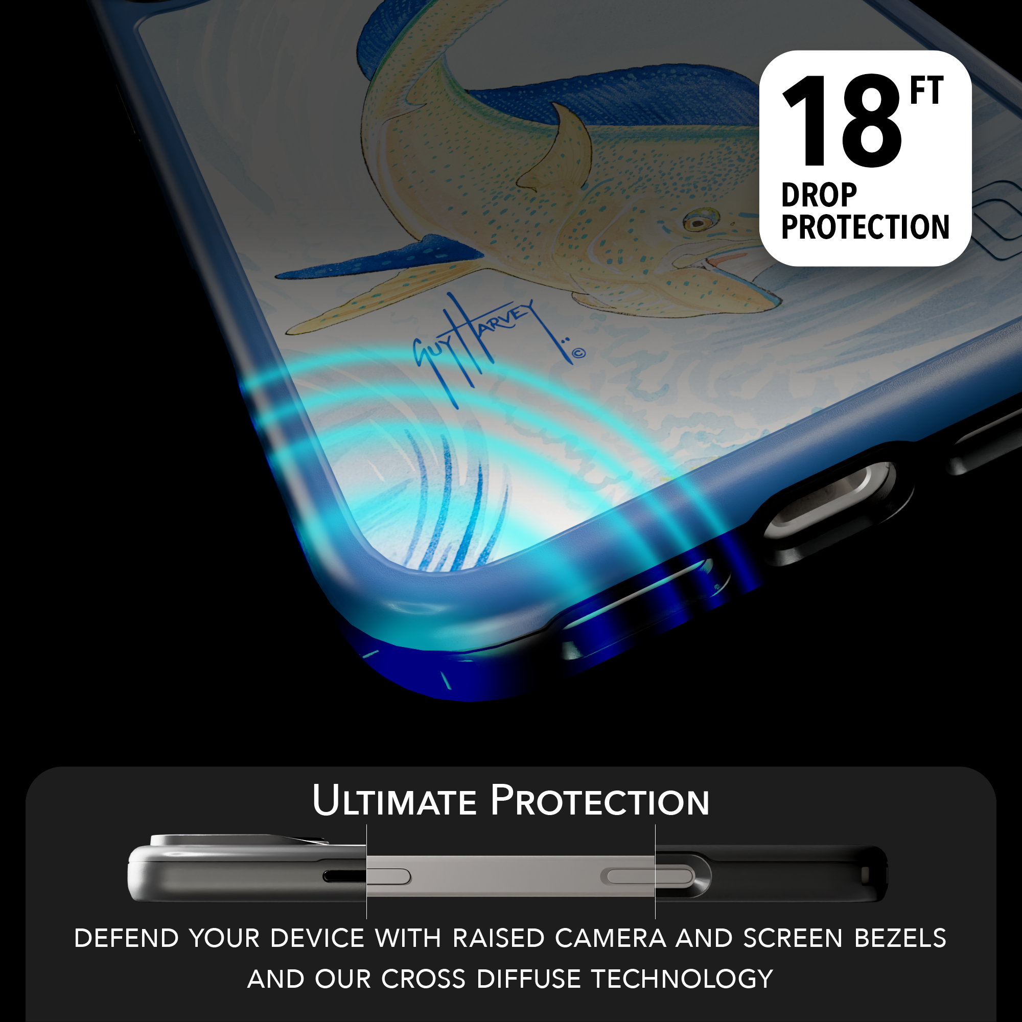 Guy Harvey Collection - Mahi for iPhone 17 Series Mahi / iPhone 17 Pro Max / Blue