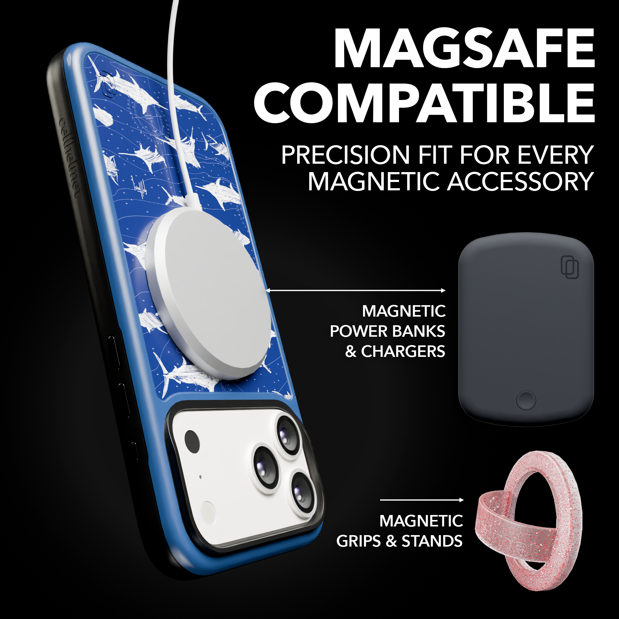 Guy Harvey Collection - Scribble for iPhone 17 Series Scribbler / iPhone 17 Pro Max / Blue