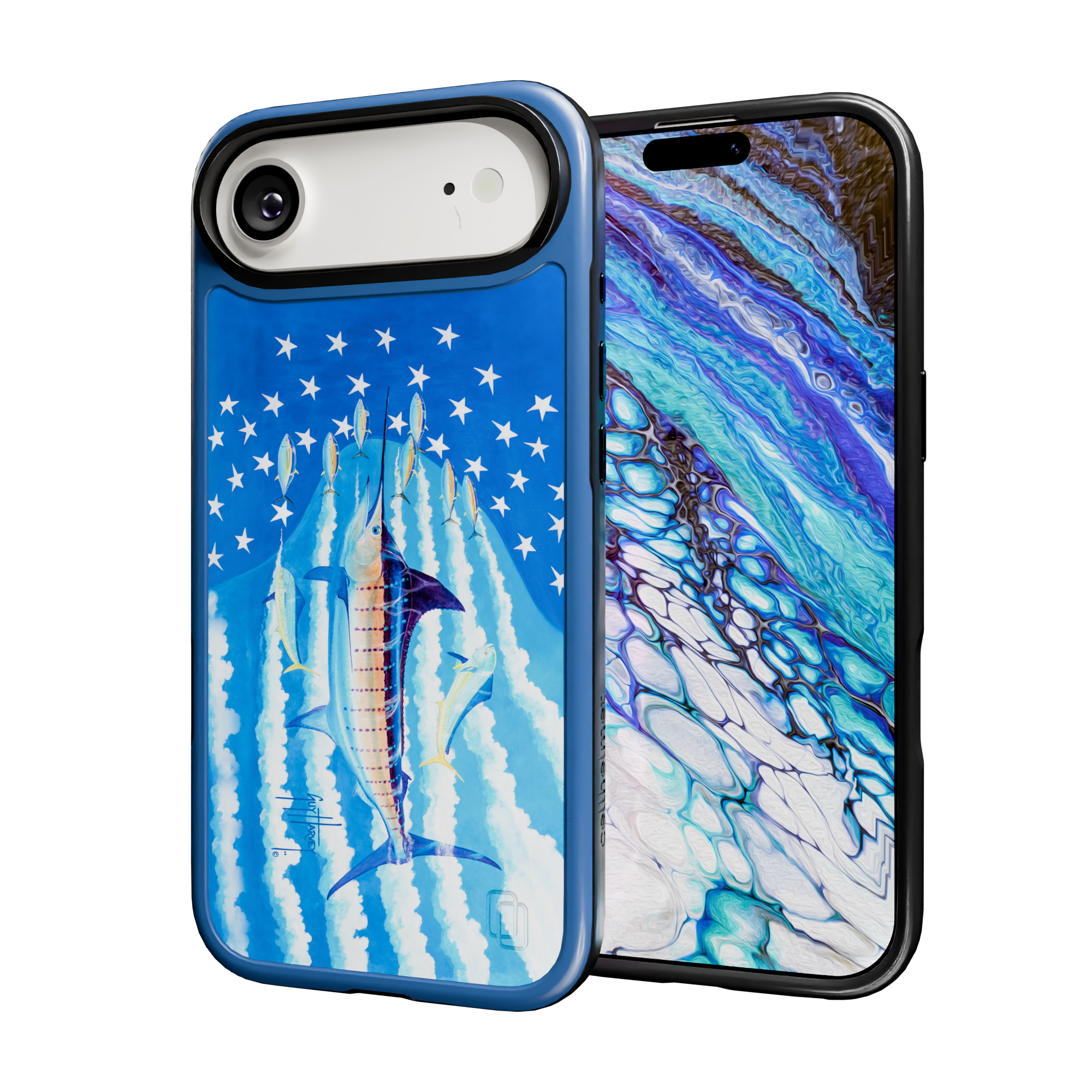 Guy Harvey Collection - Blue Stars and Stripes for iPhone 17 Series Blue Stars and Stripes / iPhone Air / Blue