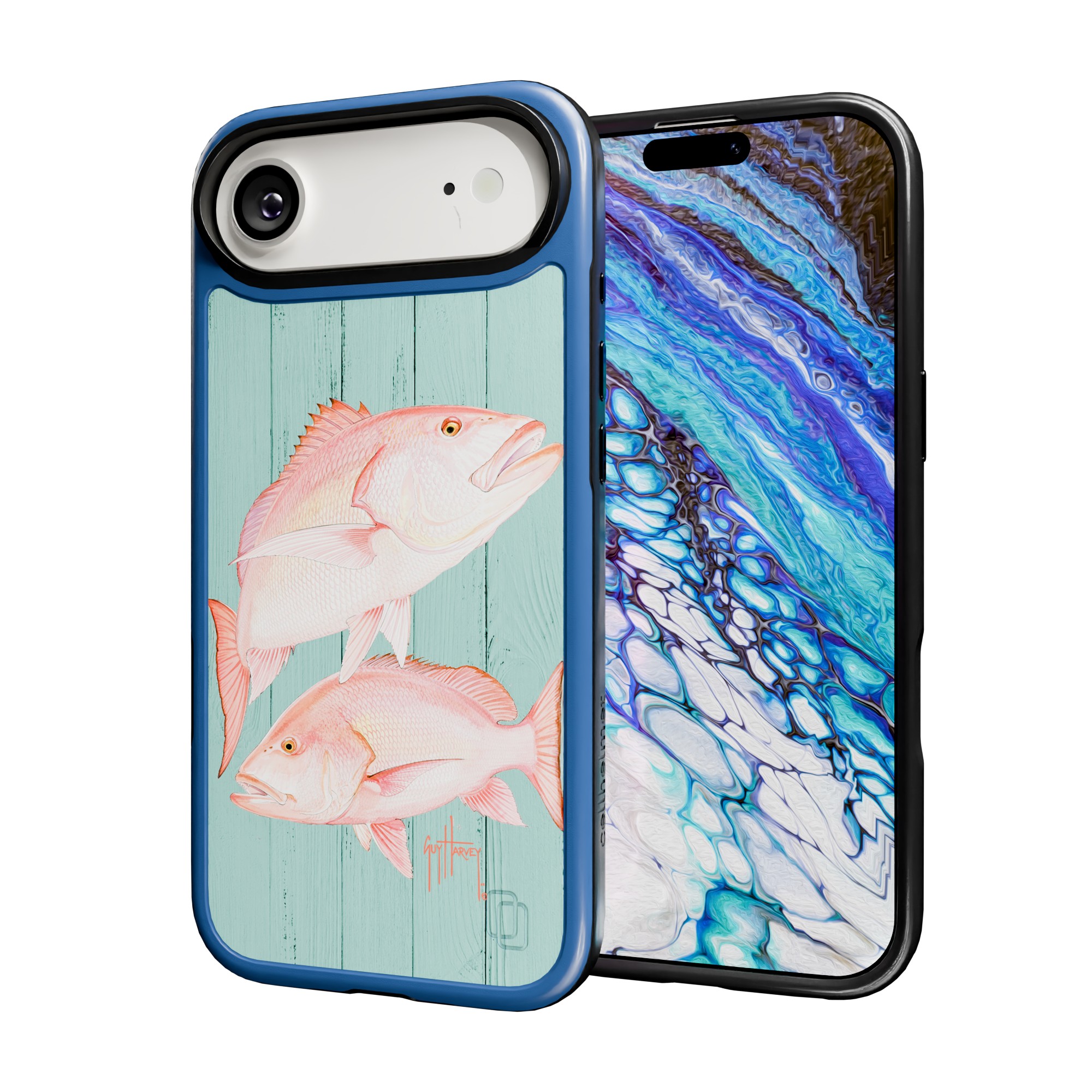 Guy Harvey Collection - Double Snapper for iPhone 17 Series Snapper / iPhone Air / Blue