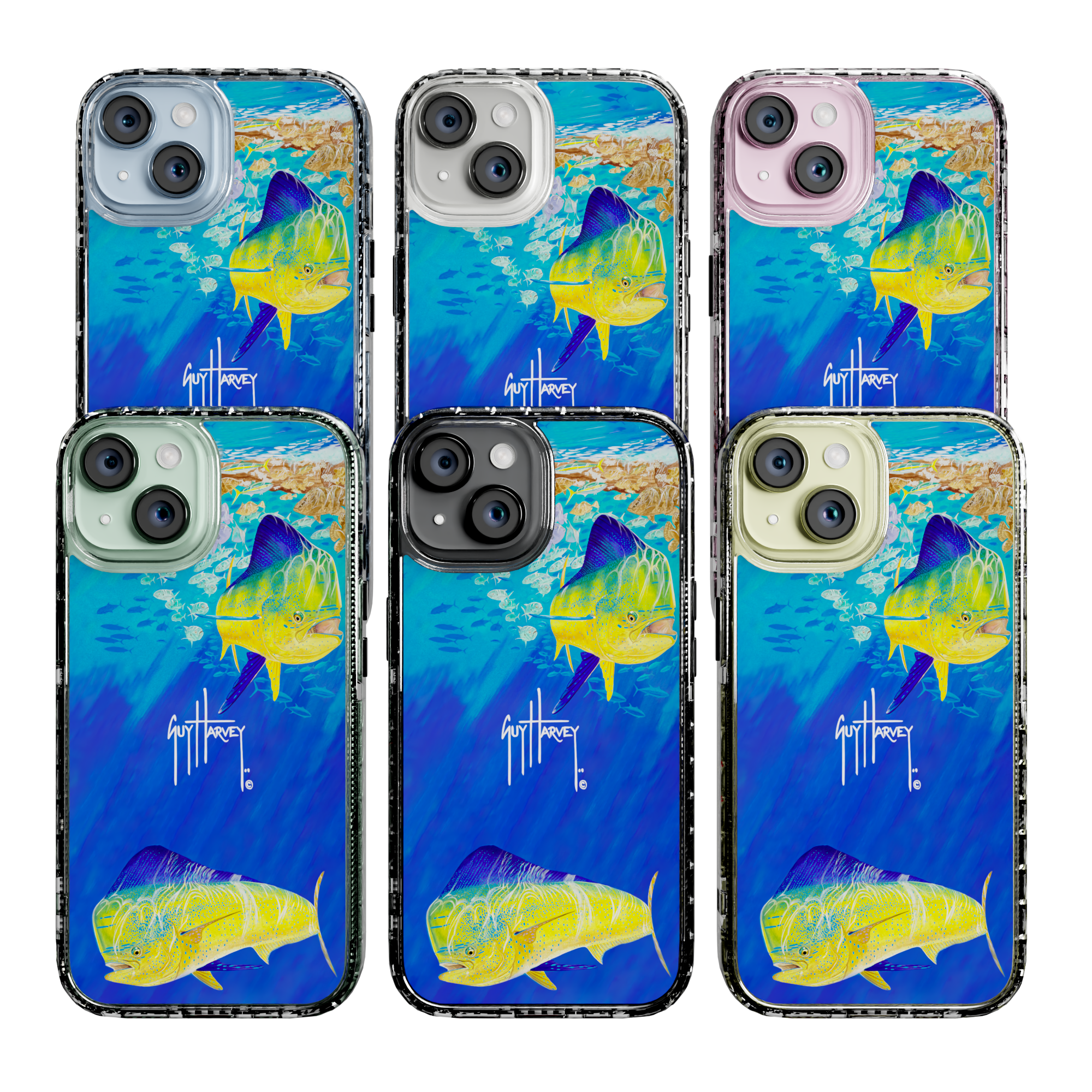Guy Harvey Magnitude Series for Apple iPhone 15 - Break Away Crystal Clear