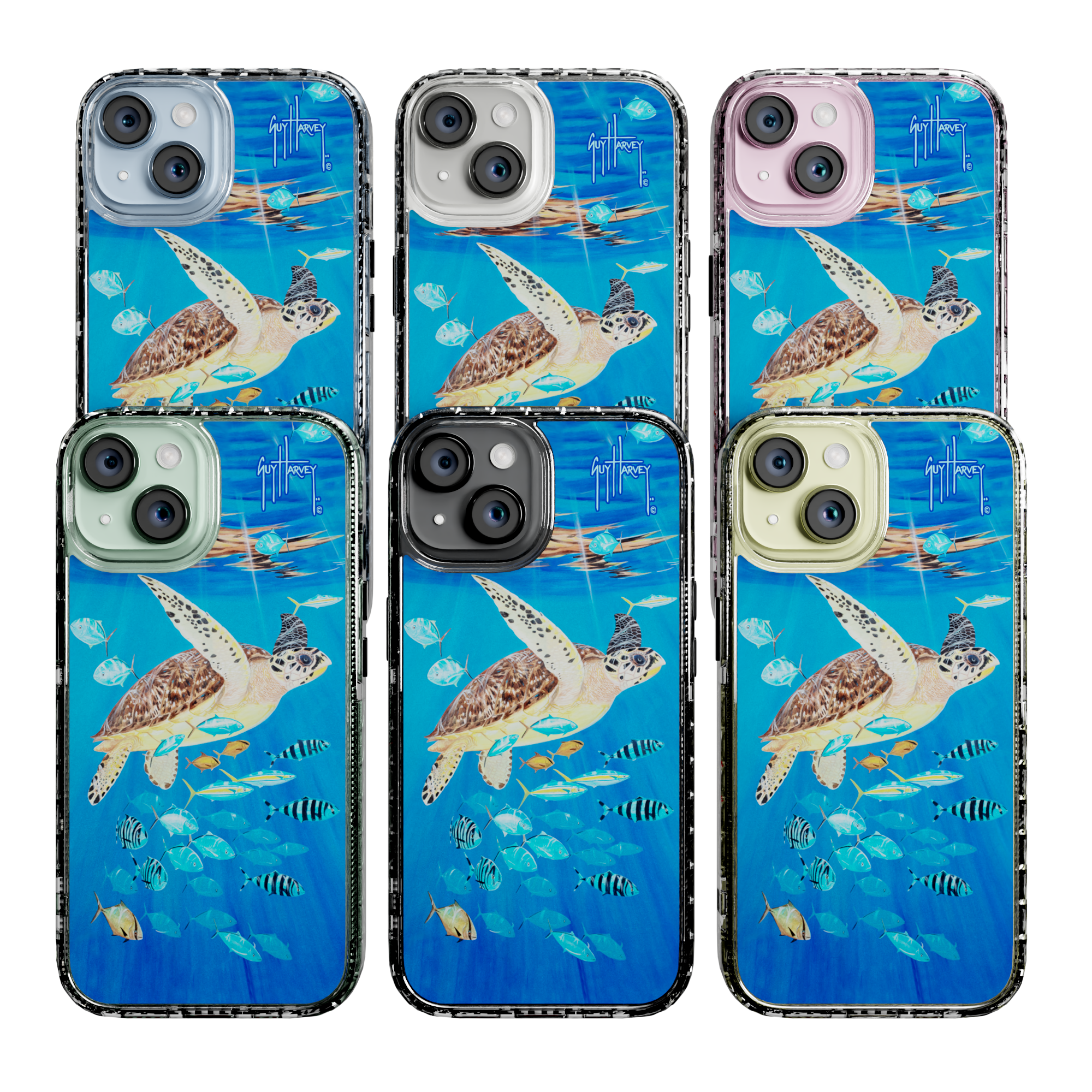 iPhone 15 Plus | MagSafe ® | Guy Harvey Originals - Platas Hawksbill Sea Turtle