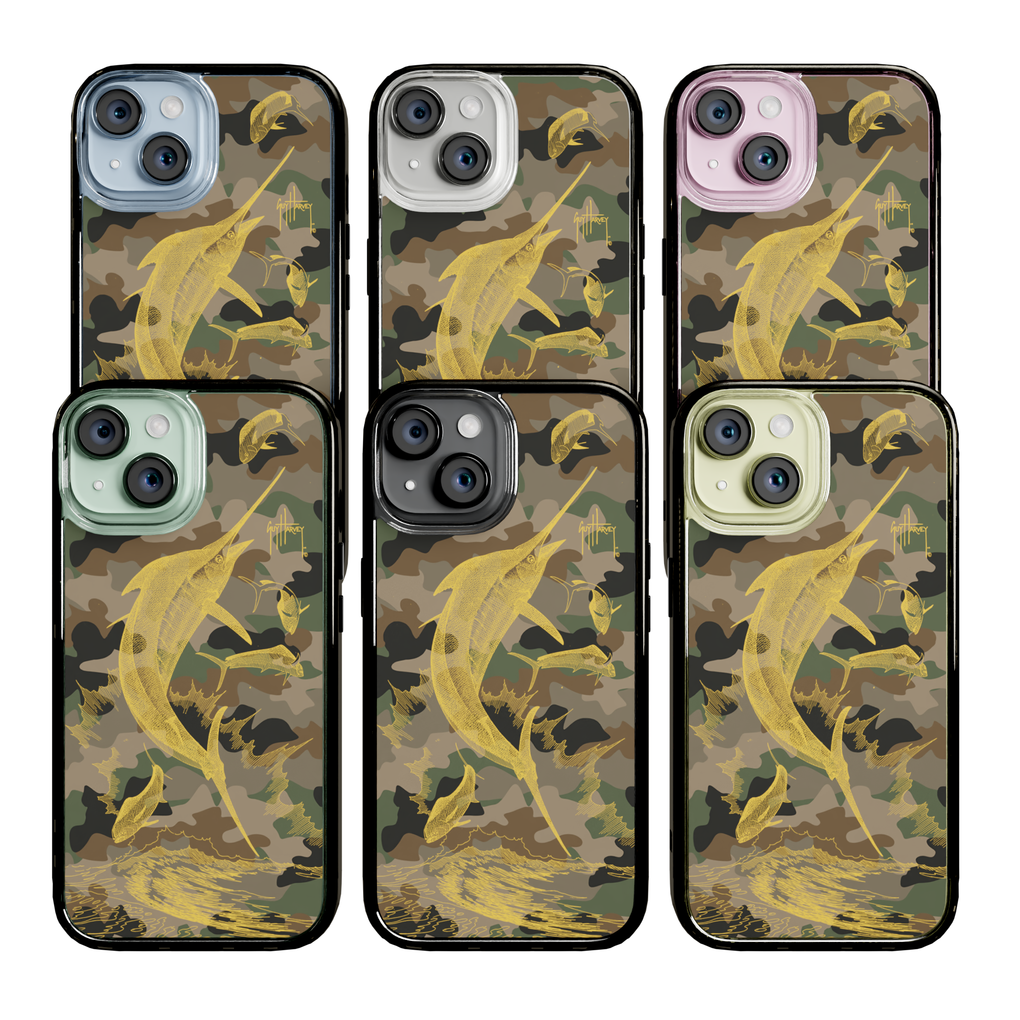 iPhone 15 Plus | MagSafe ® | Guy Harvey Originals - Camo Sailfish