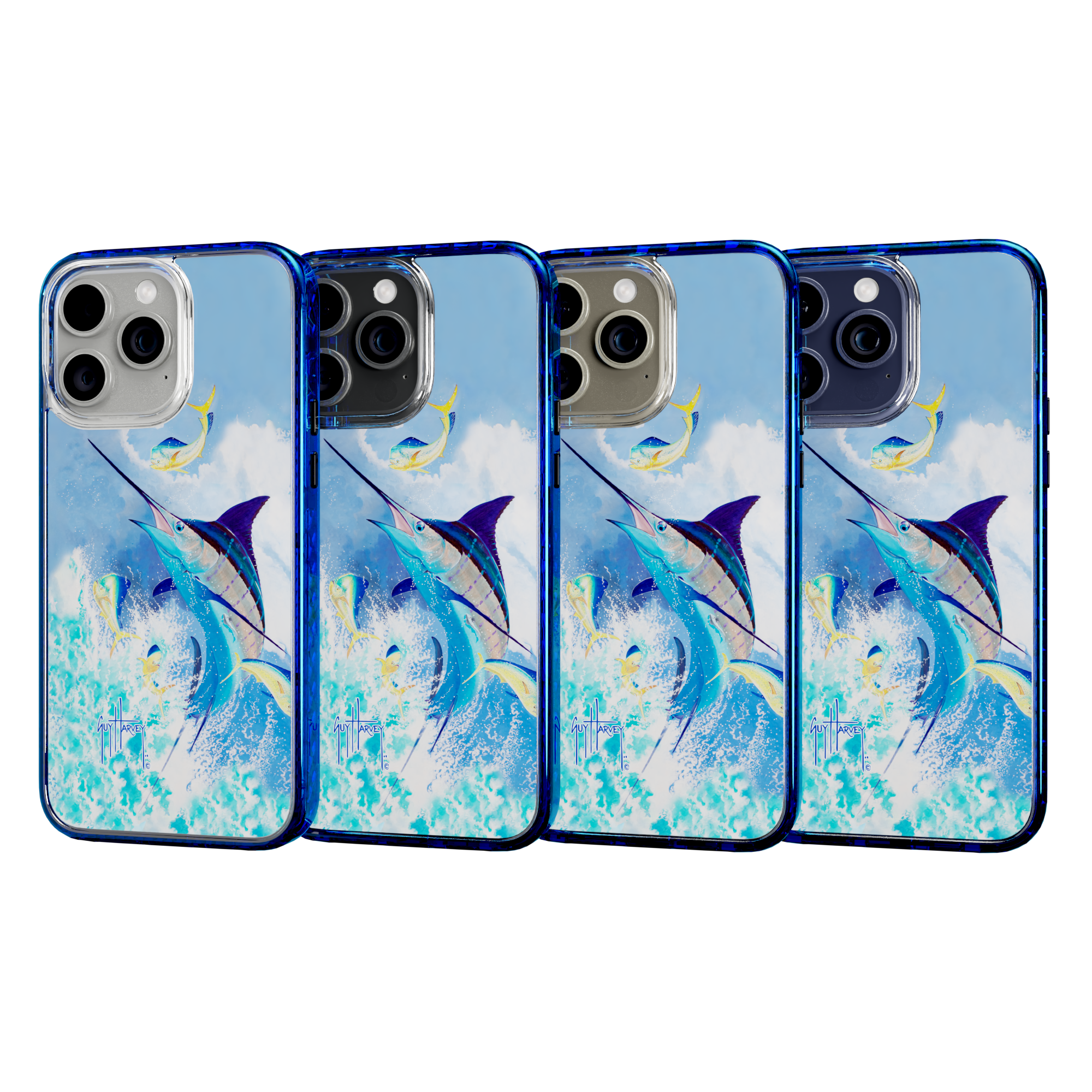Guy Harvey Magnitude Series for Apple iPhone 15 Pro Max - Blue Commocean Bermuda Blue