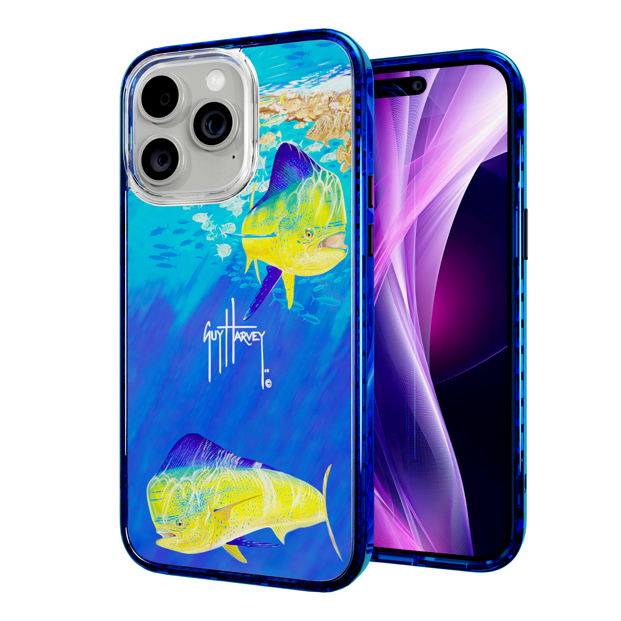 Guy Harvey Magnitude Series for Apple iPhone 15 Pro Max - Break Away Bermuda Blue