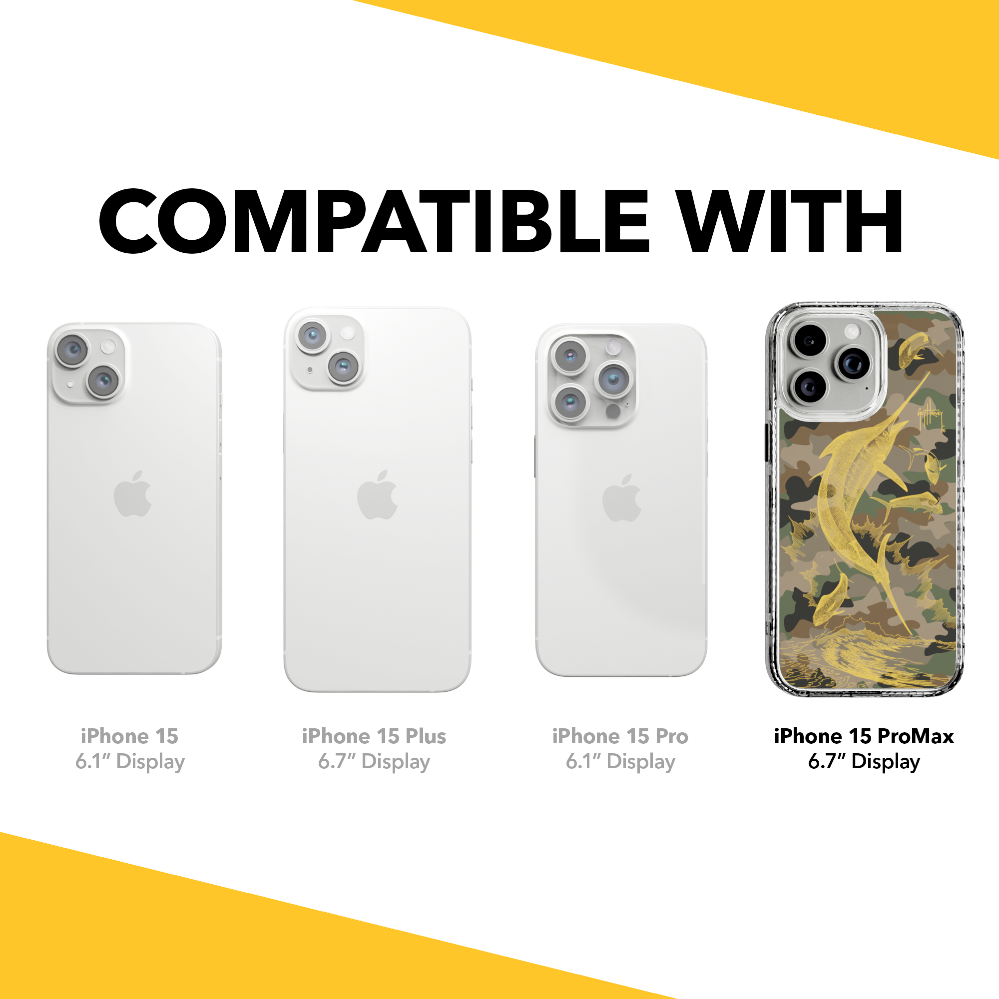 Guy Harvey Magnitude Series for Apple iPhone 15 Pro Max - Camo Crystal Clear