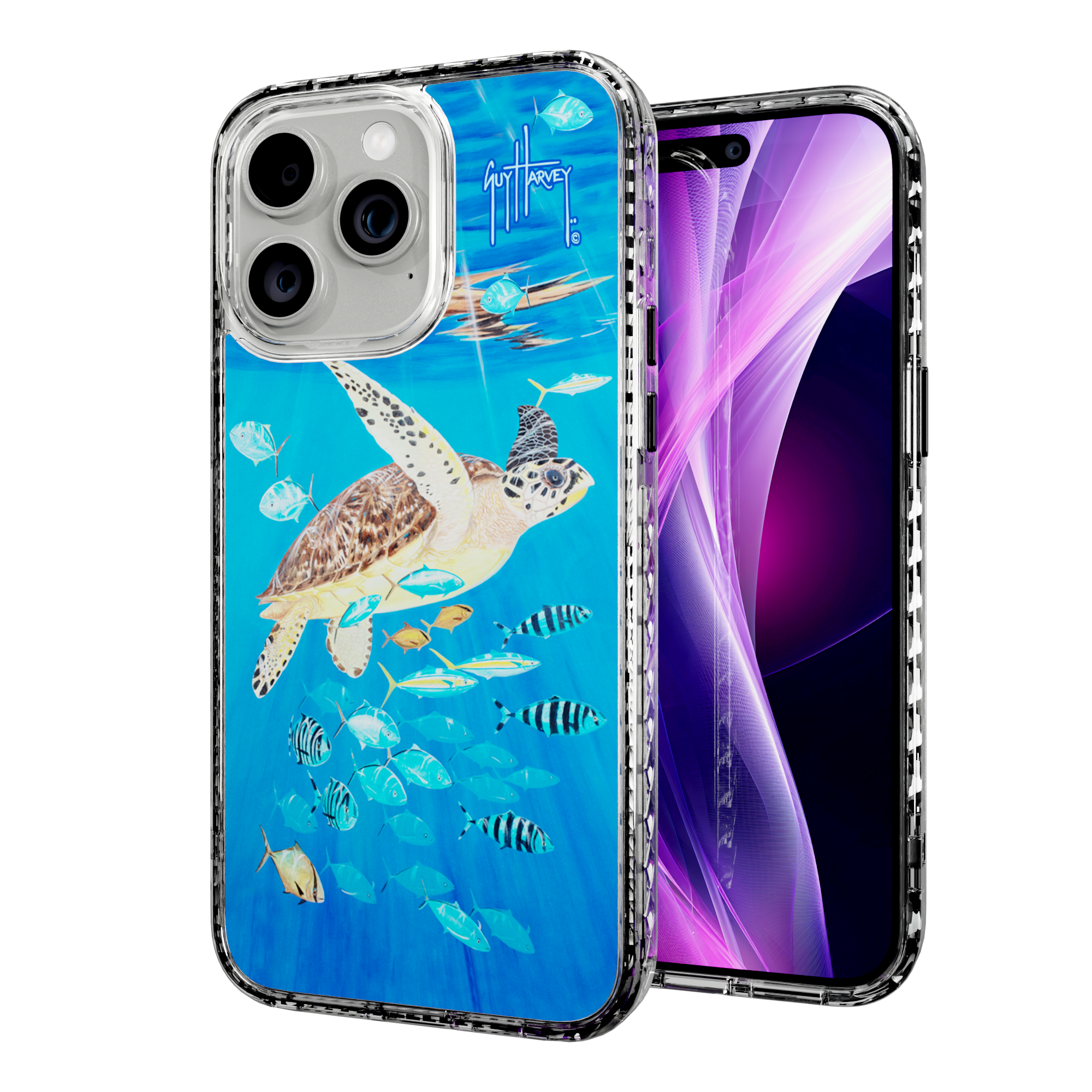 Guy Harvey Magnitude Series for Apple iPhone 15 Pro Max - Platas Hawksbill Crystal Clear