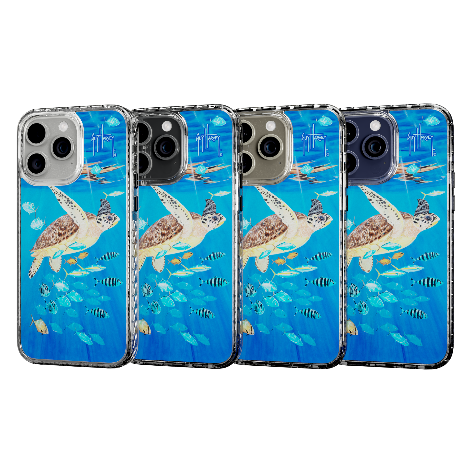 Guy Harvey Magnitude Series for Apple iPhone 15 Pro Max - Platas Hawksbill Crystal Clear
