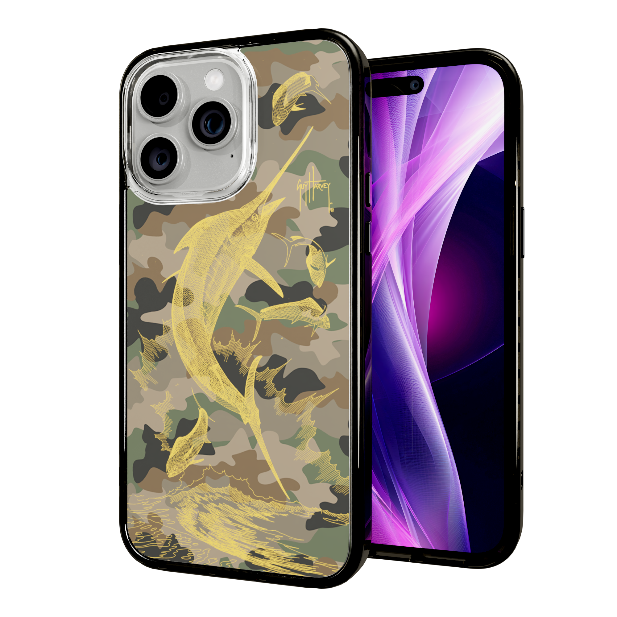 Guy Harvey Magnitude Series for Apple iPhone 15 Pro Max - Camo Onyx Black