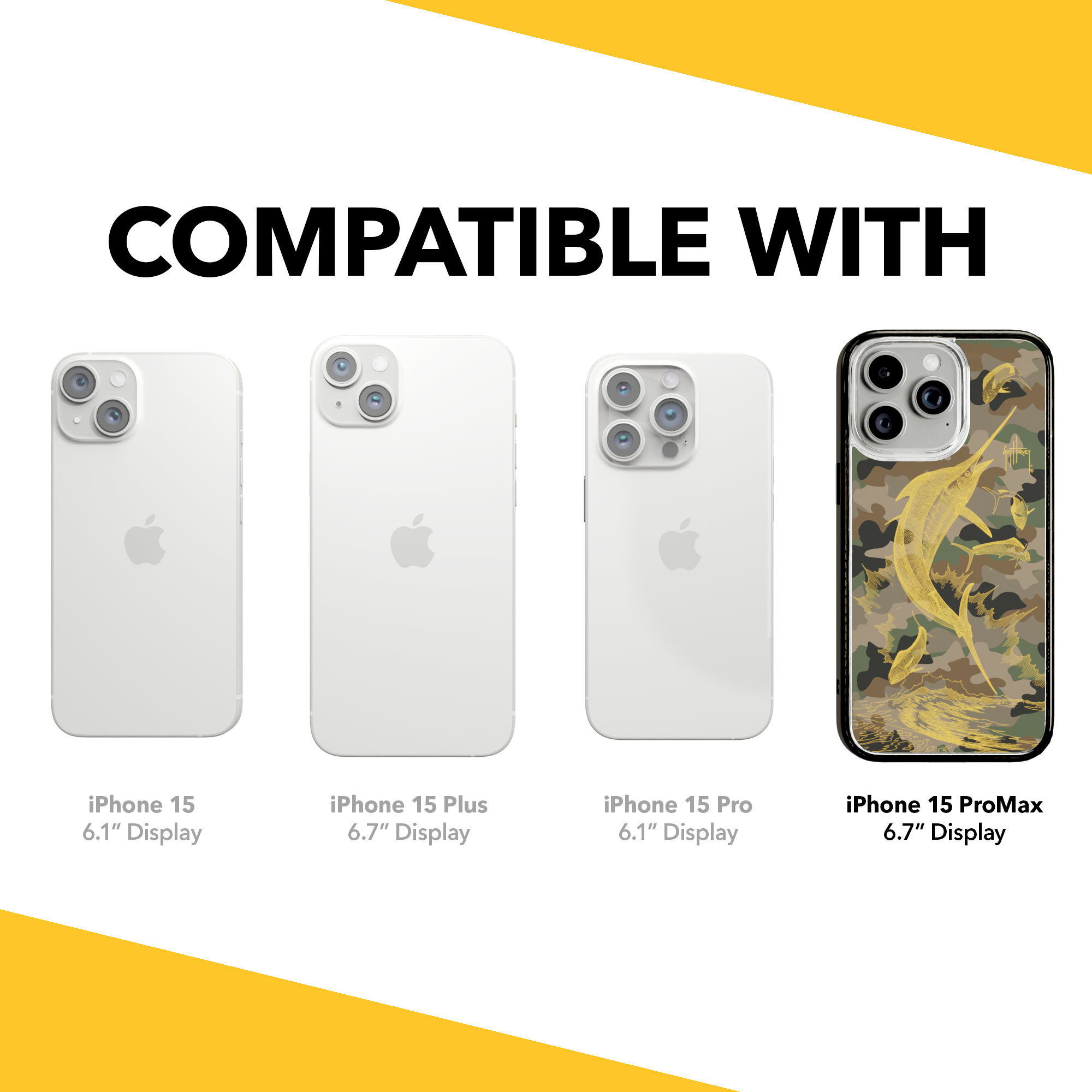 Guy Harvey Magnitude Series for Apple iPhone 15 Pro Max - Camo Onyx Black