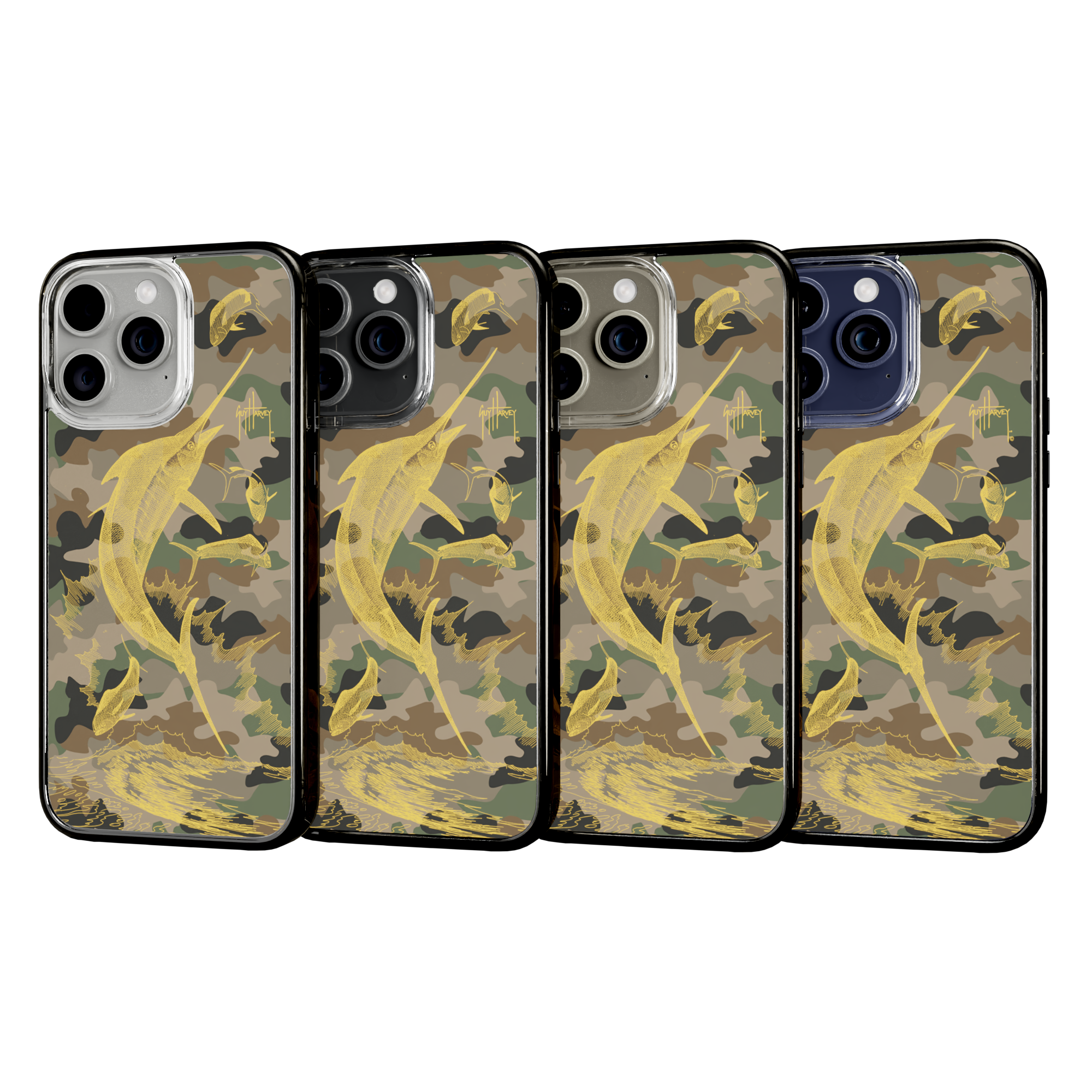 iPhone 15 Pro | MagSafe ® | Guy Harvey Originals - Camo Sailfish