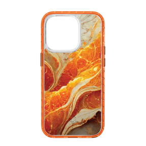 Apple-iPhone-14-Pro-Blaze-Orange Golden Sunrise | Protective MagSafe Case | Marble Stone Series for Apple iPhone 14 Series cellhelmet cellhelmet