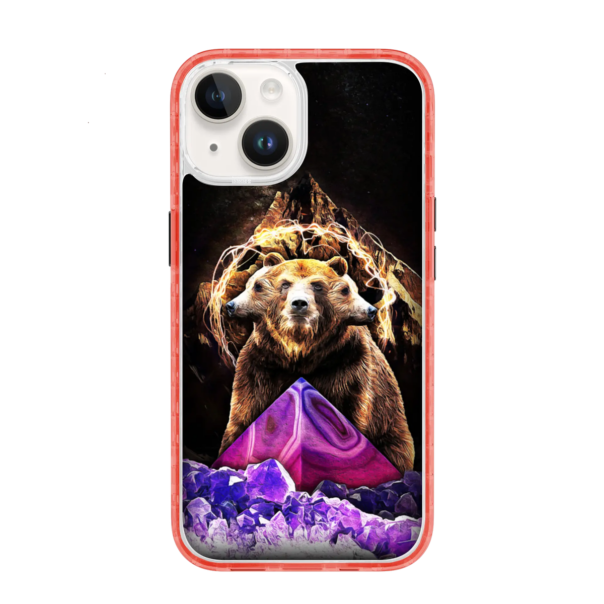 AppleiPhone14PlusTurboRed Grizzly Widsom | Wizards & Wyrms Series | Custom MagSafe Case Design for Apple iPhone 14 Series cellhelmet cellhelmet