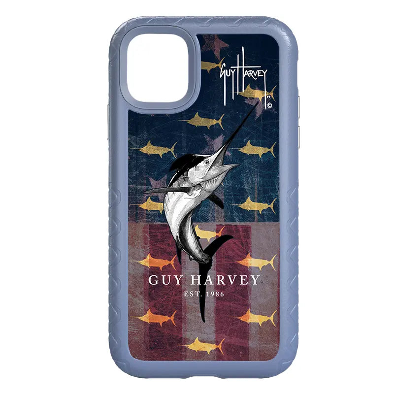 Guy Harvey Fortitude Series for Apple iPhone 11 - American Marlin - Custom Case - SlateBlue - cellhelmet