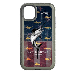 Guy Harvey Fortitude Series for Apple iPhone 11 - American Marlin - Custom Case - OliveDrabGreen - cellhelmet