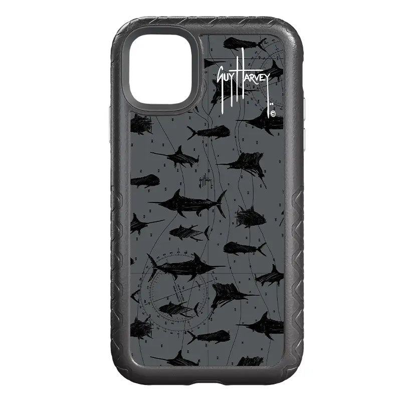 Guy Harvey Fortitude Series for Apple iPhone 11 - Black Scribbler - Custom Case - OnyxBlack - cellhelmet