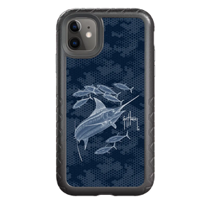 Guy Harvey Fortitude Series for Apple iPhone 11 - Blue Camo - Custom Case - OnyxBlack - cellhelmet