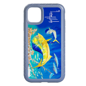 Guy Harvey Fortitude Series for Apple iPhone 11 - Dolphin Oasis - Custom Case - SlateBlue - cellhelmet