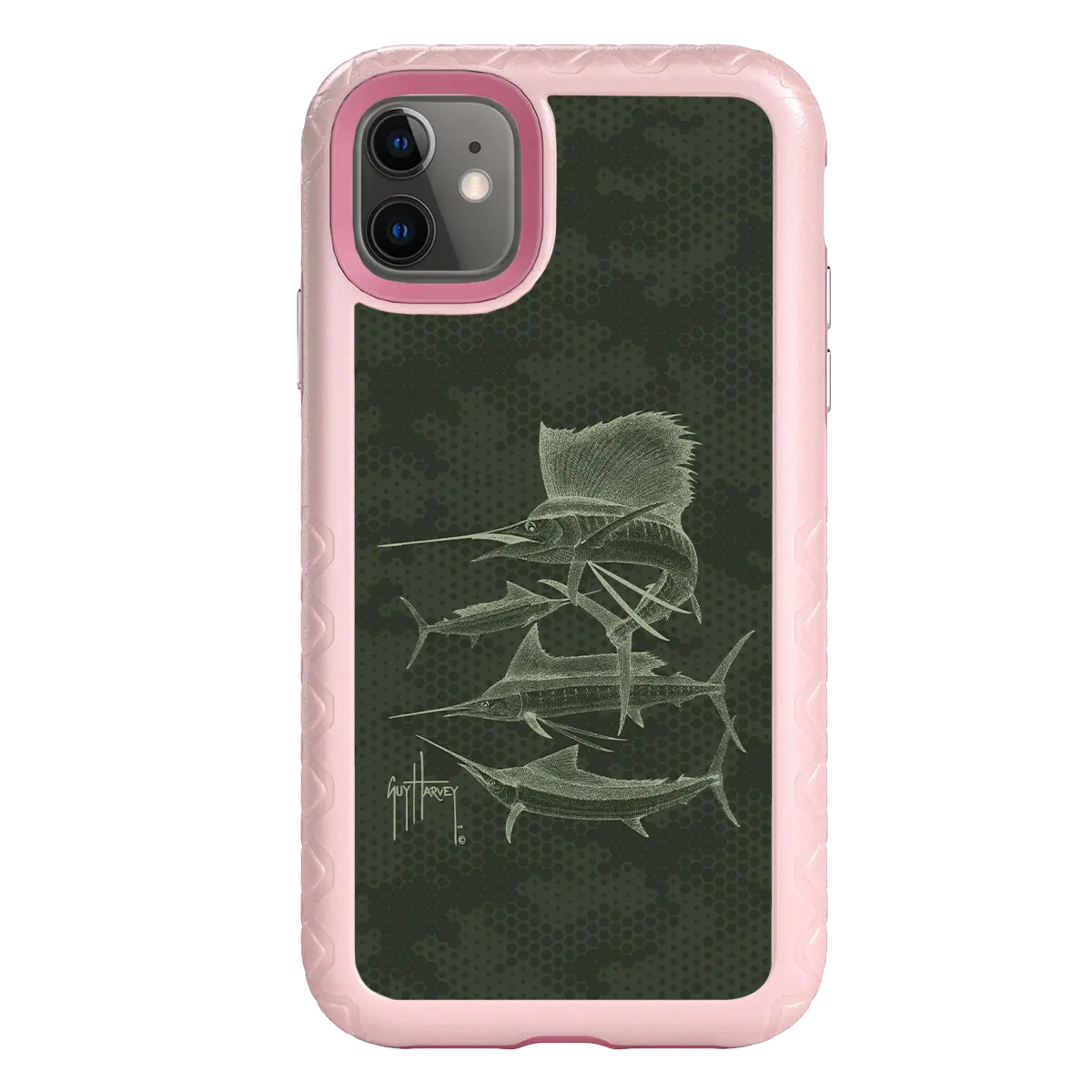 Guy Harvey Fortitude Series for Apple iPhone 11 - Green Camo - Custom Case - PinkMagnolia - cellhelmet