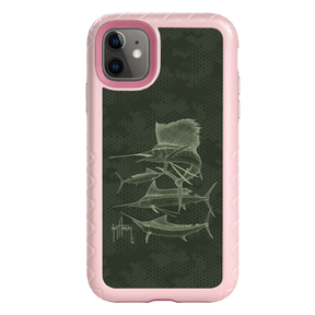 Guy Harvey Fortitude Series for Apple iPhone 11 - Green Camo - Custom Case - PinkMagnolia - cellhelmet