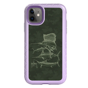 Guy Harvey Fortitude Series for Apple iPhone 11 - Green Camo - Custom Case - LilacBlossom - cellhelmet
