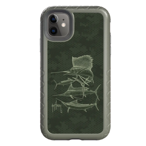 Guy Harvey Fortitude Series for Apple iPhone 11 - Green Camo - Custom Case - OliveDrabGreen - cellhelmet