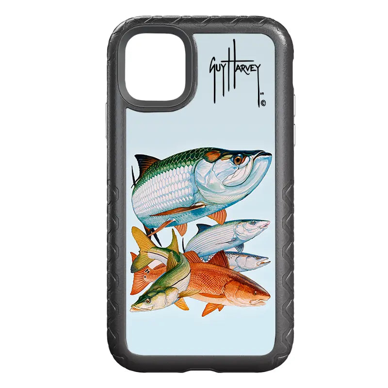 Guy Harvey Fortitude Series for Apple iPhone 11 - Inshore Collage - Custom Case - OnyxBlack - cellhelmet