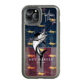 Guy Harvey Fortitude Series for Apple iPhone 11 Pro - American Marlin - Custom Case - OliveDrabGreen - cellhelmet