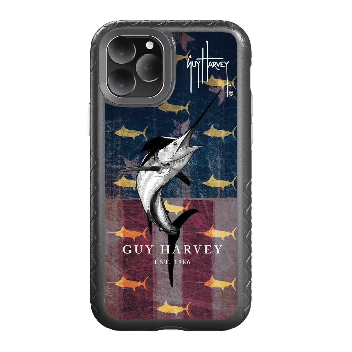Guy Harvey Fortitude Series for Apple iPhone 11 Pro - American Marlin - Custom Case - OnyxBlack - cellhelmet