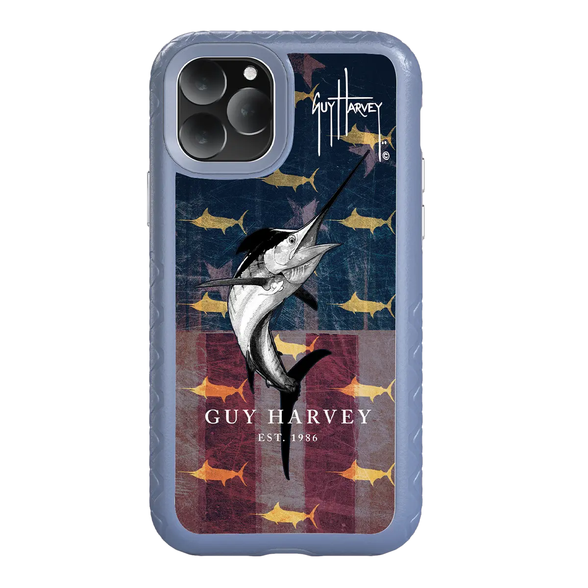 Guy Harvey Fortitude Series for Apple iPhone 11 Pro - American Marlin - Custom Case - SlateBlue - cellhelmet