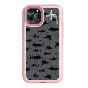 Guy Harvey Fortitude Series for Apple iPhone 11 Pro - Black Scribbler - Custom Case - PinkMagnolia - cellhelmet