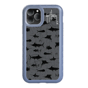 Guy Harvey Fortitude Series for Apple iPhone 11 Pro - Black Scribbler - Custom Case - SlateBlue - cellhelmet