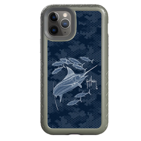 Guy Harvey Fortitude Series for Apple iPhone 11 Pro - Blue Camo - Custom Case - OliveDrabGreen - cellhelmet
