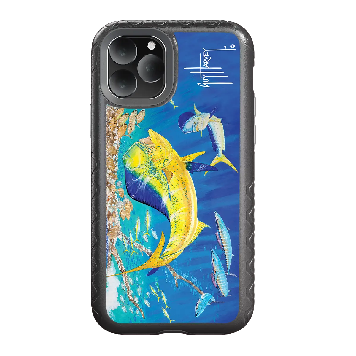 Guy Harvey Fortitude Series for Apple iPhone 11 Pro - Dolphin Oasis - Custom Case - OnyxBlack - cellhelmet