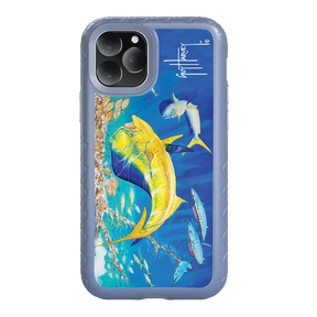 Guy Harvey Fortitude Series for Apple iPhone 11 Pro - Dolphin Oasis - Custom Case - SlateBlue - cellhelmet