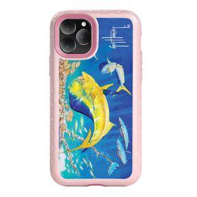 Guy Harvey Fortitude Series for Apple iPhone 11 Pro - Dolphin Oasis - Custom Case - PinkMagnolia - cellhelmet