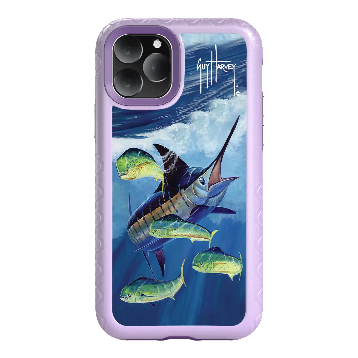 Guy Harvey Fortitude Series for Apple iPhone 11 Pro - Four Play - Custom Case - LilacBlossom - cellhelmet
