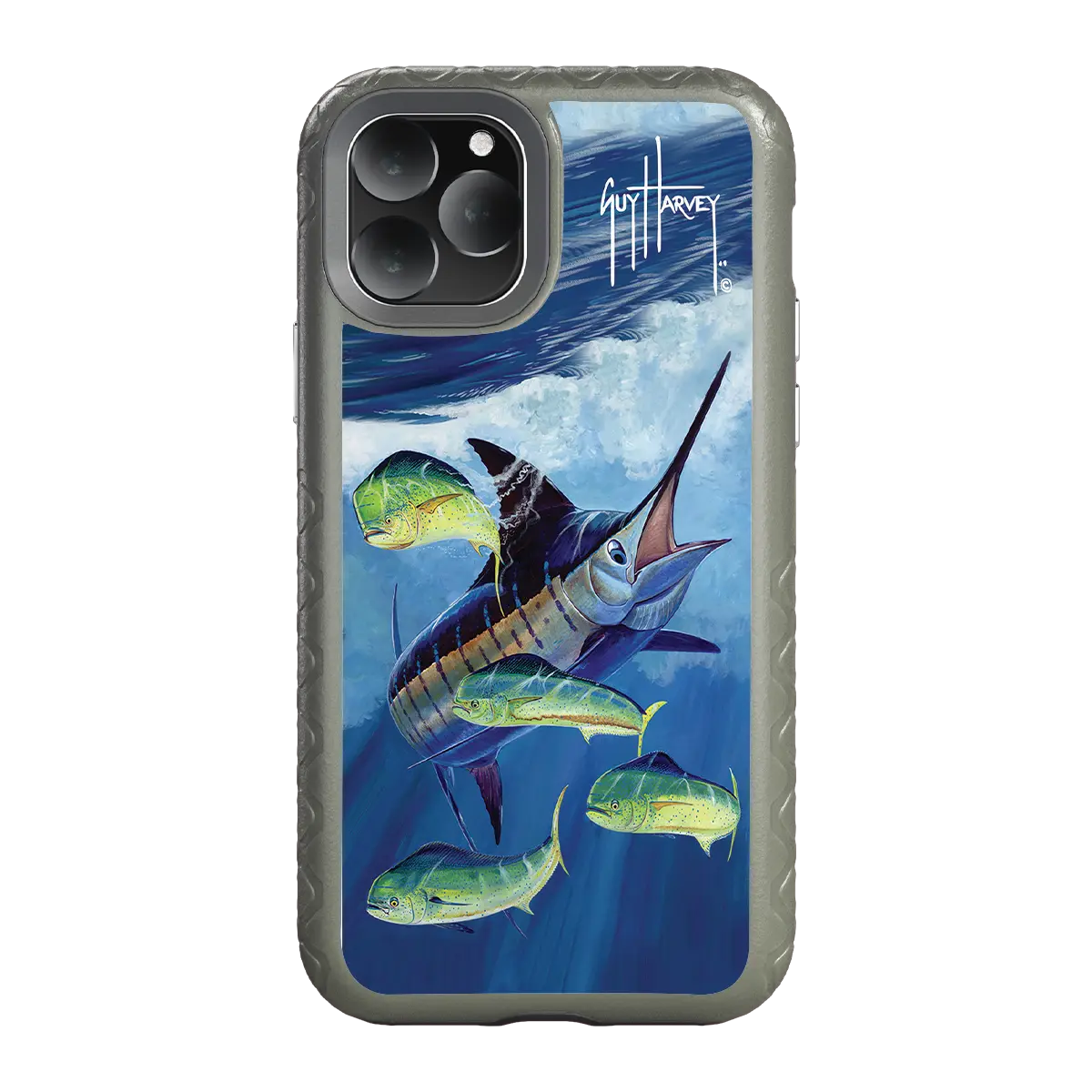 Guy Harvey Fortitude Series for Apple iPhone 11 Pro - Four Play - Custom Case - OliveDrabGreen - cellhelmet