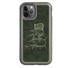 Guy Harvey Fortitude Series for Apple iPhone 11 Pro - Green Camo - Custom Case - OliveDrabGreen - cellhelmet