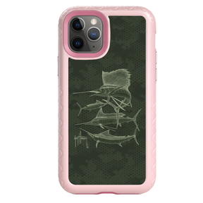 Guy Harvey Fortitude Series for Apple iPhone 11 Pro - Green Camo - Custom Case - PinkMagnolia - cellhelmet