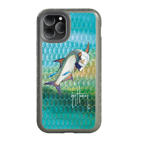 Guy Harvey Fortitude Series for Apple iPhone 11 Pro - Tarpon Skin - Custom Case - OliveDrabGreen - cellhelmet