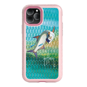 Guy Harvey Fortitude Series for Apple iPhone 11 Pro - Tarpon Skin - Custom Case - PinkMagnolia - cellhelmet
