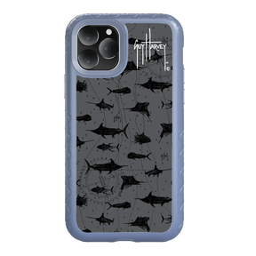 Guy Harvey Fortitude Series for Apple iPhone 11 Pro Max - Black Scribbler - Custom Case - SlateBlue - cellhelmet