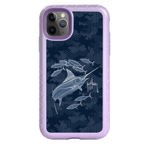 Guy Harvey Fortitude Series for Apple iPhone 11 Pro Max - Blue Camo - Custom Case - LilacBlossom - cellhelmet