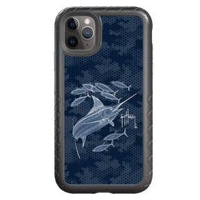 Guy Harvey Fortitude Series for Apple iPhone 11 Pro Max - Blue Camo - Custom Case - OnyxBlack - cellhelmet