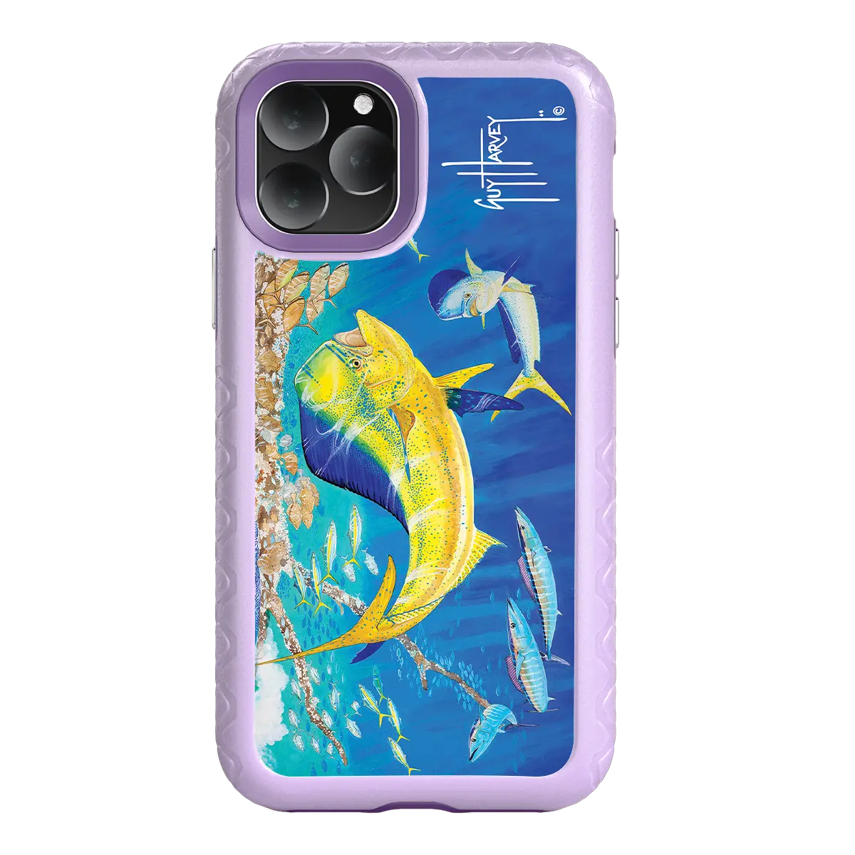 Guy Harvey Fortitude Series for Apple iPhone 11 Pro Max - Dolphin Oasis - Custom Case - LilacBlossom - cellhelmet