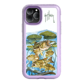Guy Harvey Fortitude Series for Apple iPhone 11 Pro Max - Five Largemouth Under Lilypads - Custom Case - LilacBlossom - cellhelmet