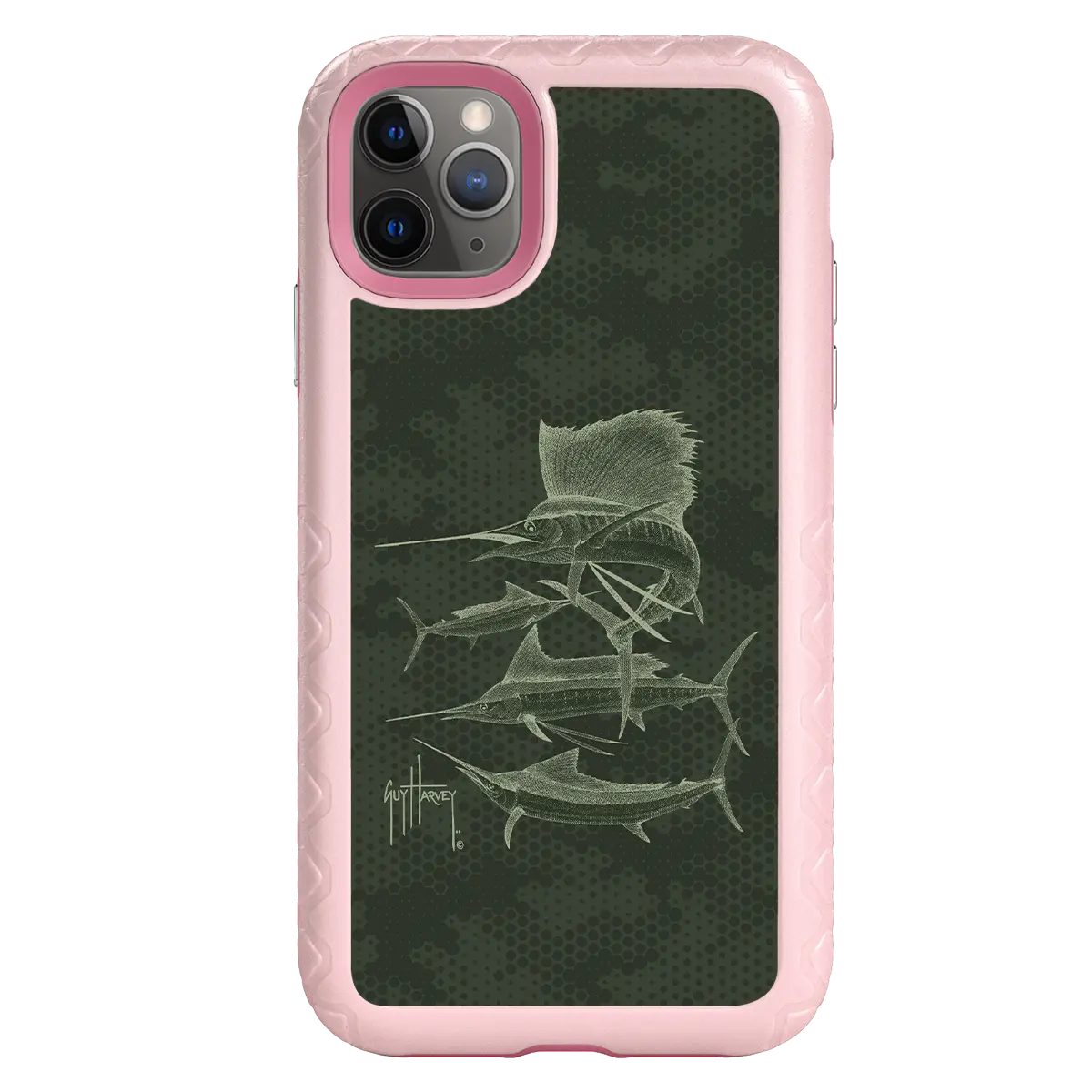 Guy Harvey Fortitude Series for Apple iPhone 11 Pro Max - Green Camo - Custom Case - PinkMagnolia - cellhelmet